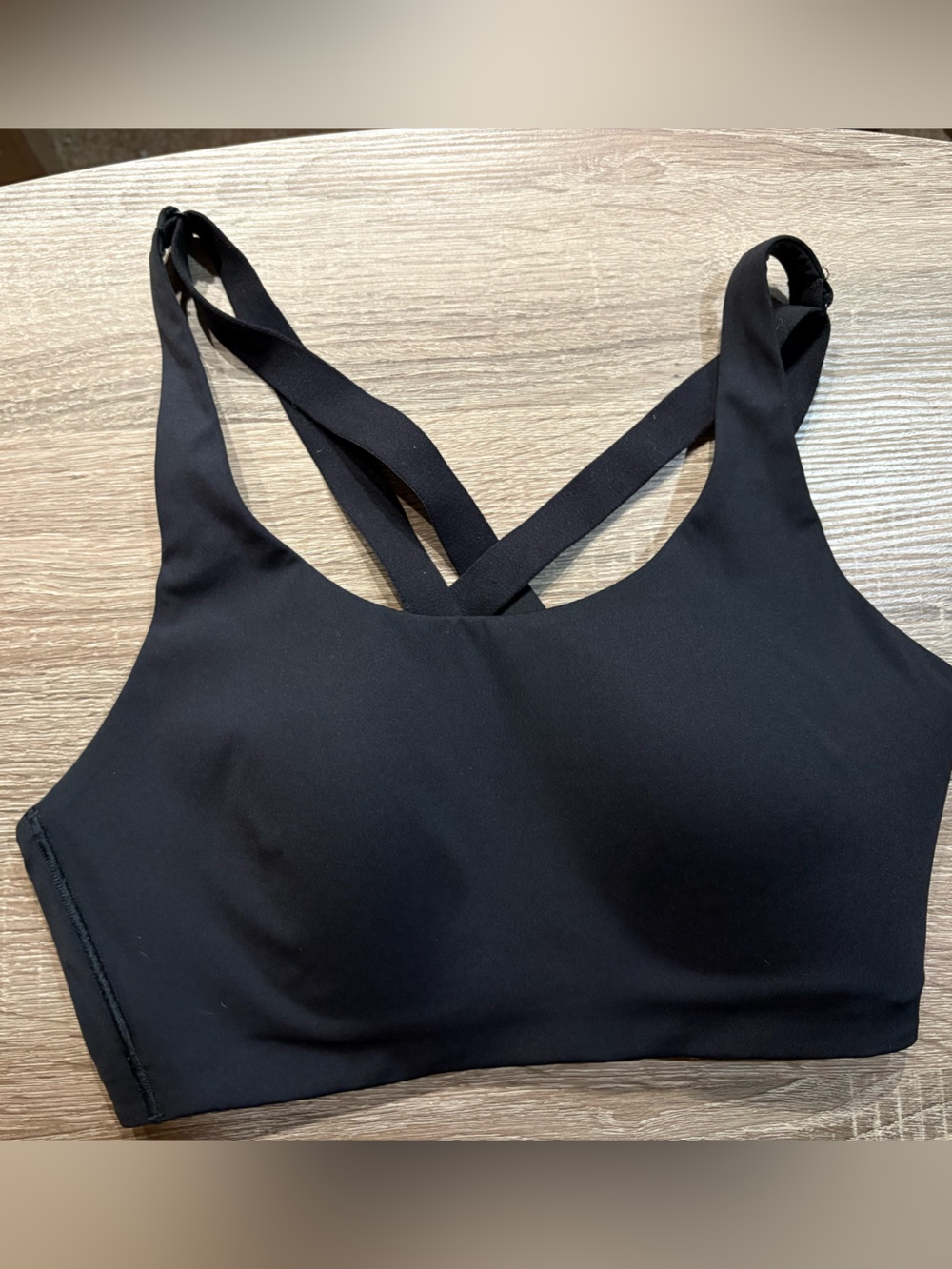 lululemon athletica Black Crossback Sports Bra